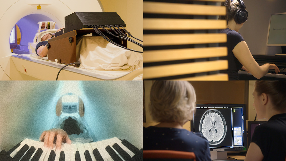 Forscher untersuchen neuronale Vorgänge beim Spielen von Klavierduetten (© Max-Planck-Institut für Kognitions- und Neurowissenschaften/Leipzig, Max Planck School of Cognition)